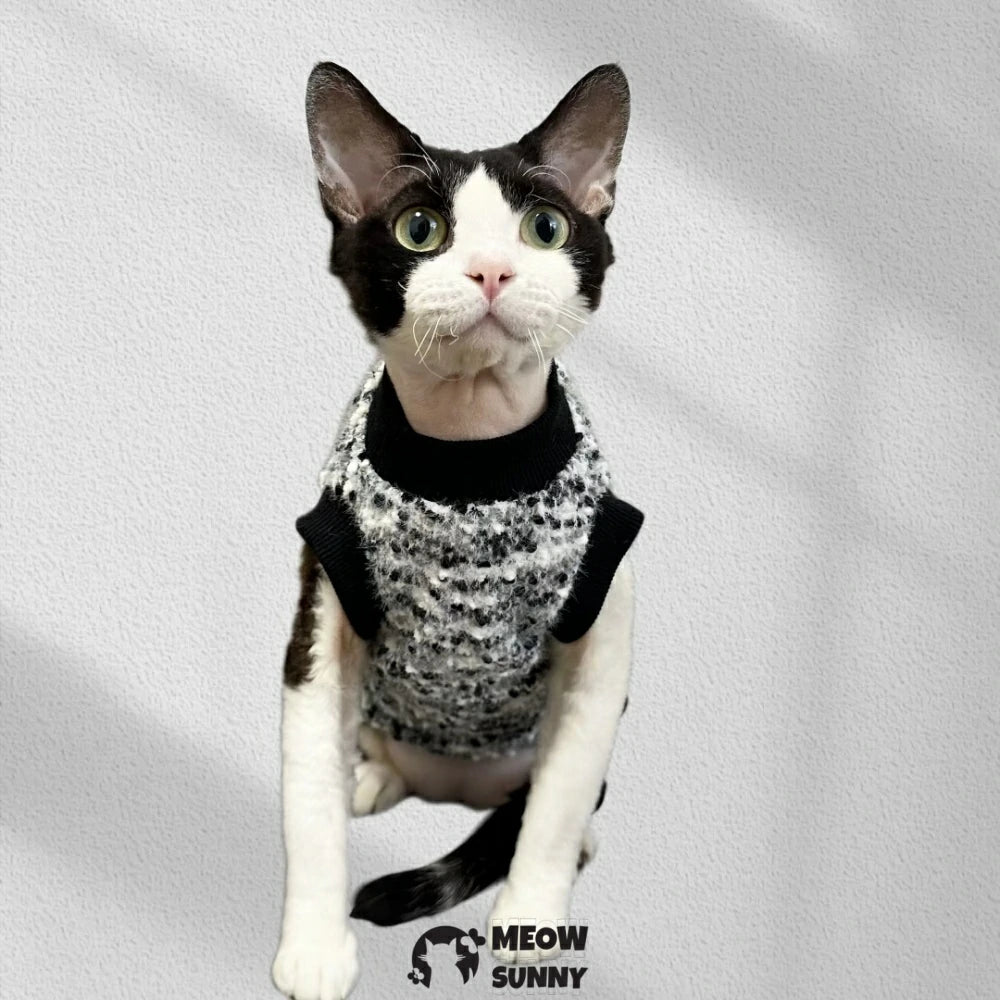 Hairless cat autumn and winter short-sleeved knitted sweater