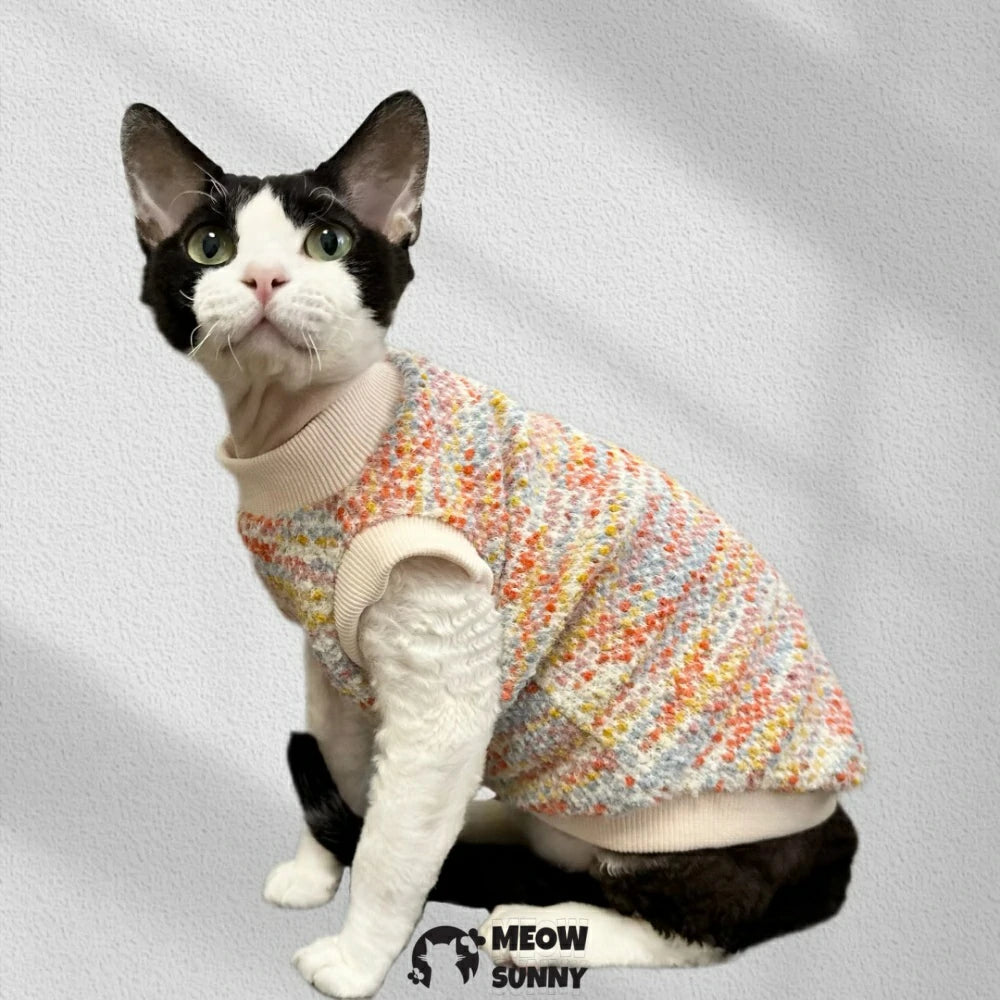 Hairless cat autumn and winter short-sleeved knitted sweater