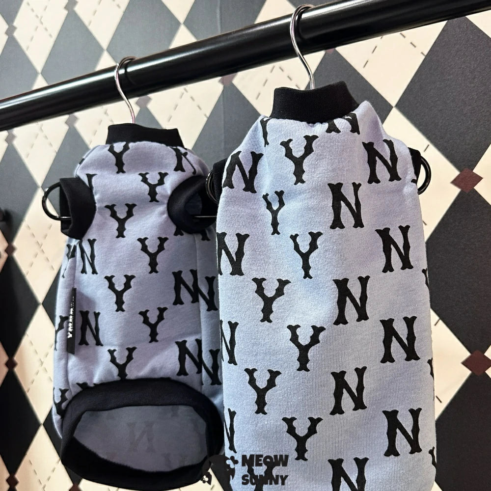 Hairless cat casual vest, summer cotton fabric, cat baseball cap, bow tie