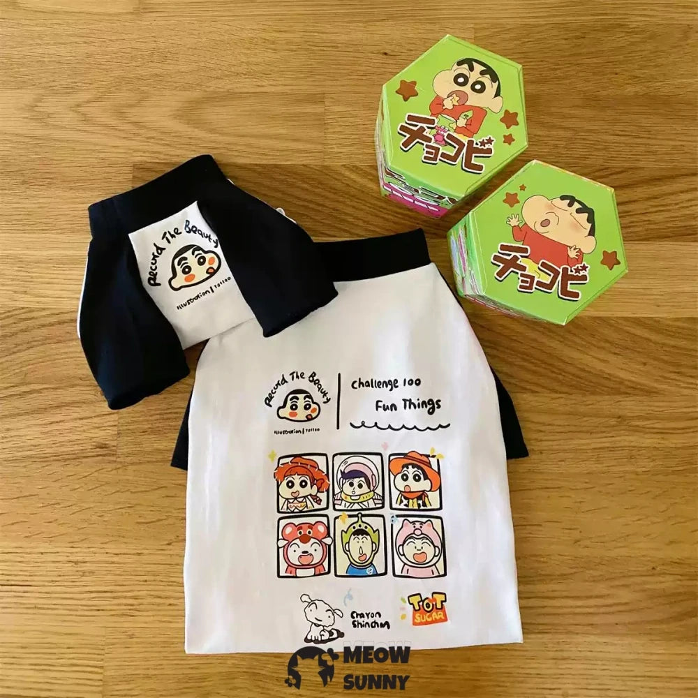 Hairless cat clothes Korean style pure cotton cartoon head T-shirt bottoming shirt