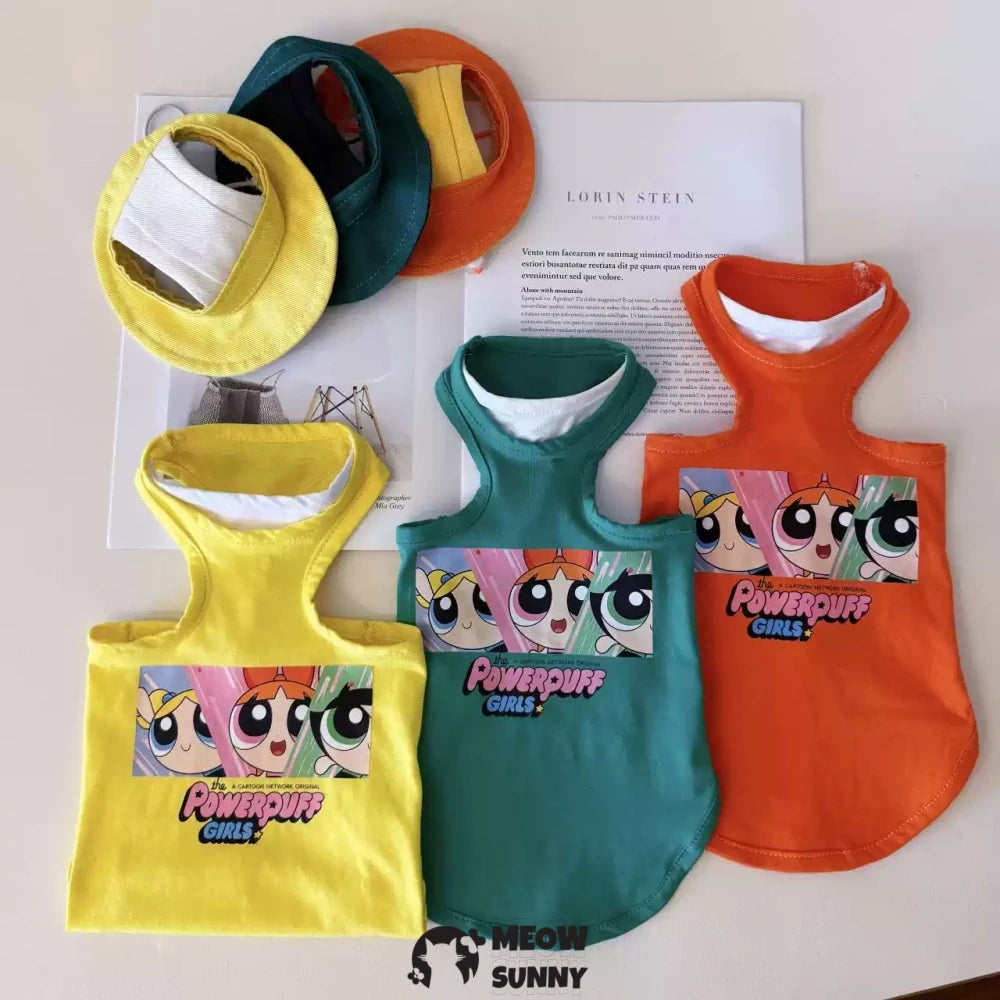 Hairless cat clothes fake two-piece belly protection pure cotton vest