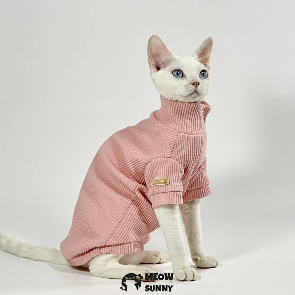 Hairless cat clothes high collar warm bottoming shirt
