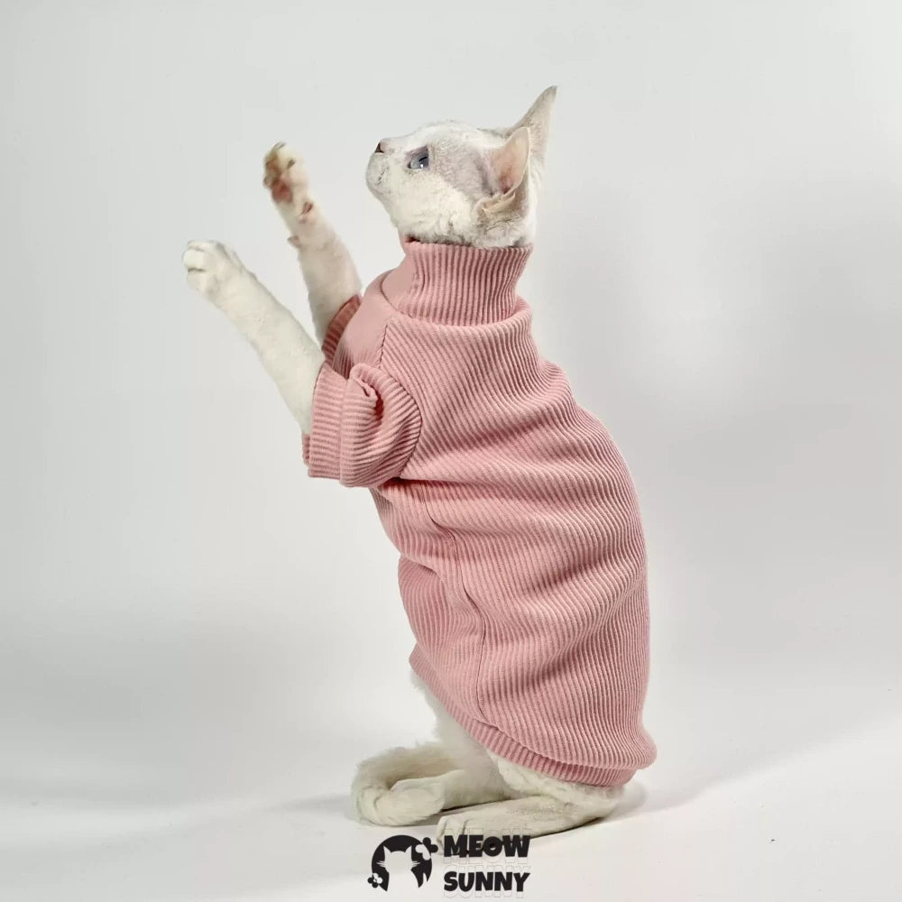 Hairless cat clothes high collar warm bottoming shirt