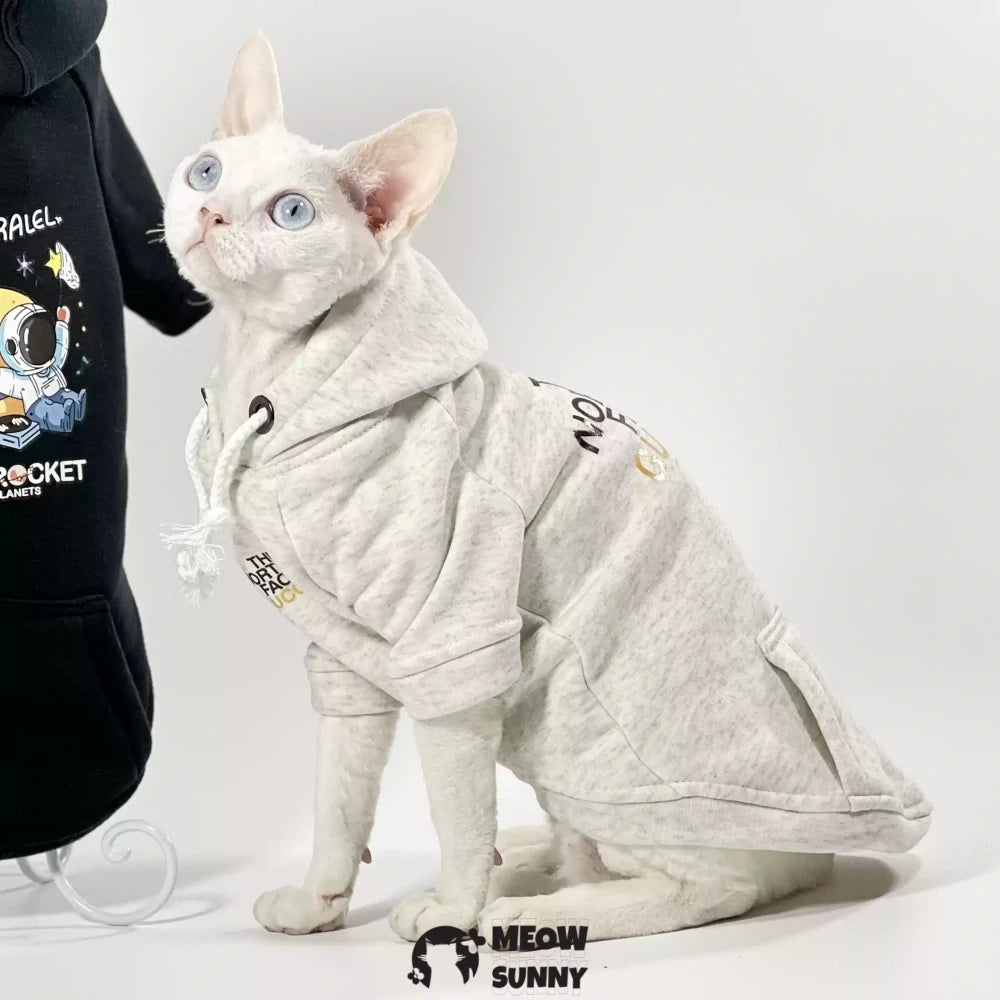 Hairless cat clothes plus velvet warm cotton sweatshirt