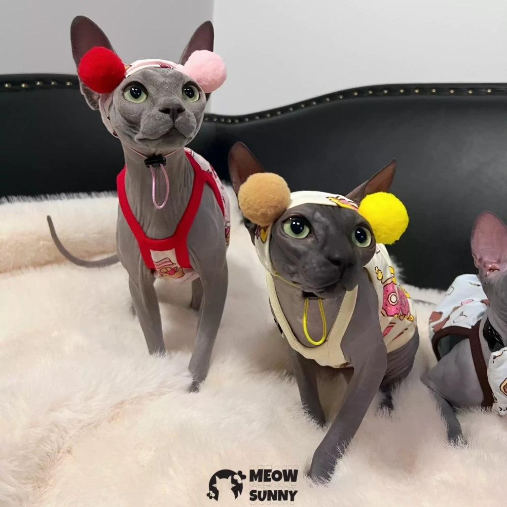 Hairless cat clothes thin cat pajamas home clothes anti-hair shedding sling