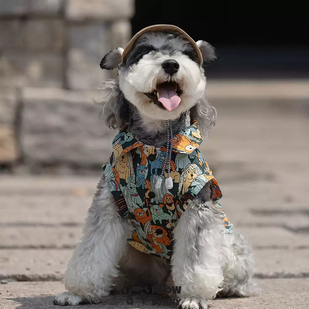 Hawaiian Shirt for Dogs Vibrant Fade-Resistant Colors for Daily Use