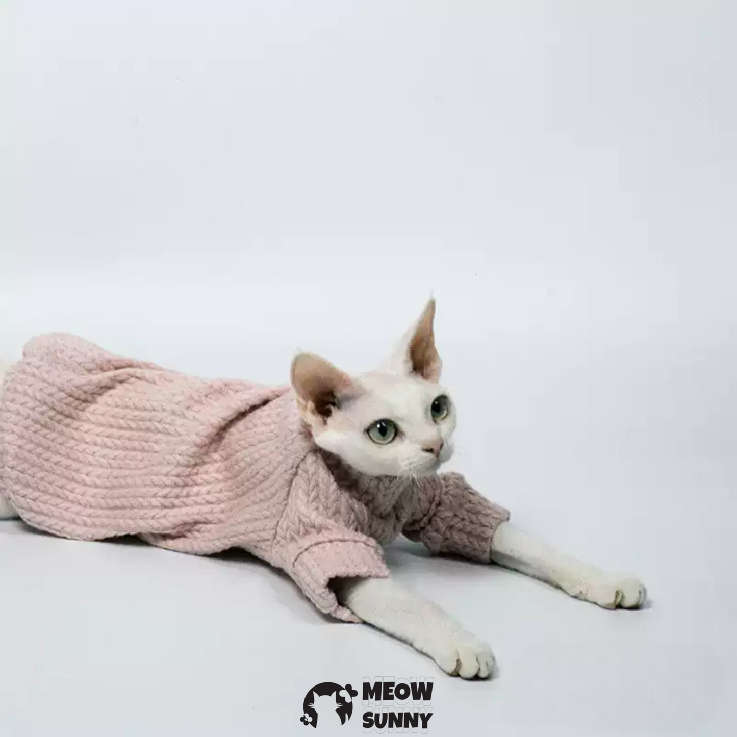Wove Pet Cat Knitted Sweater,Pink