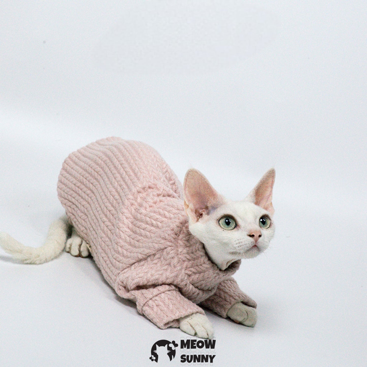 Wove Pet Cat Knitted Sweater,Pink
