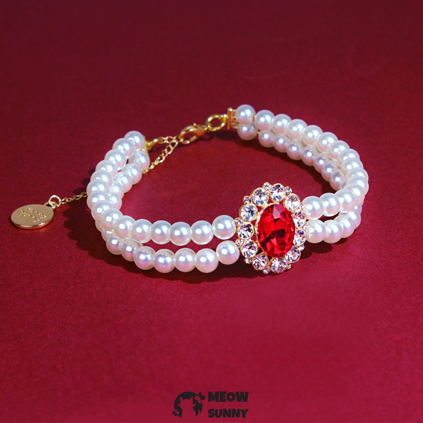 Pet Dog & Cat Perals Beads Necklace Collar