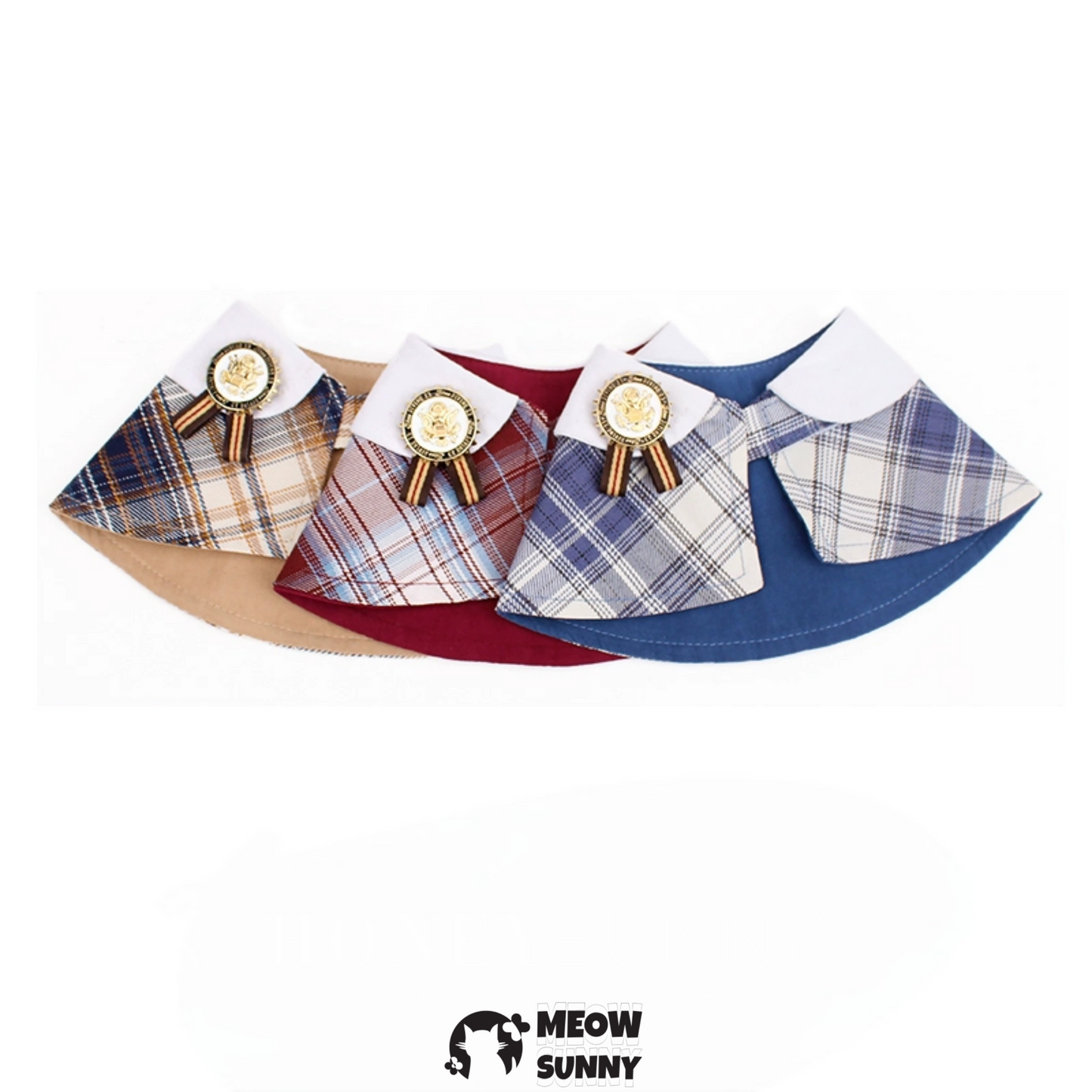 Elegant Dog & Cat Cape Plaid Holiday Pajama
