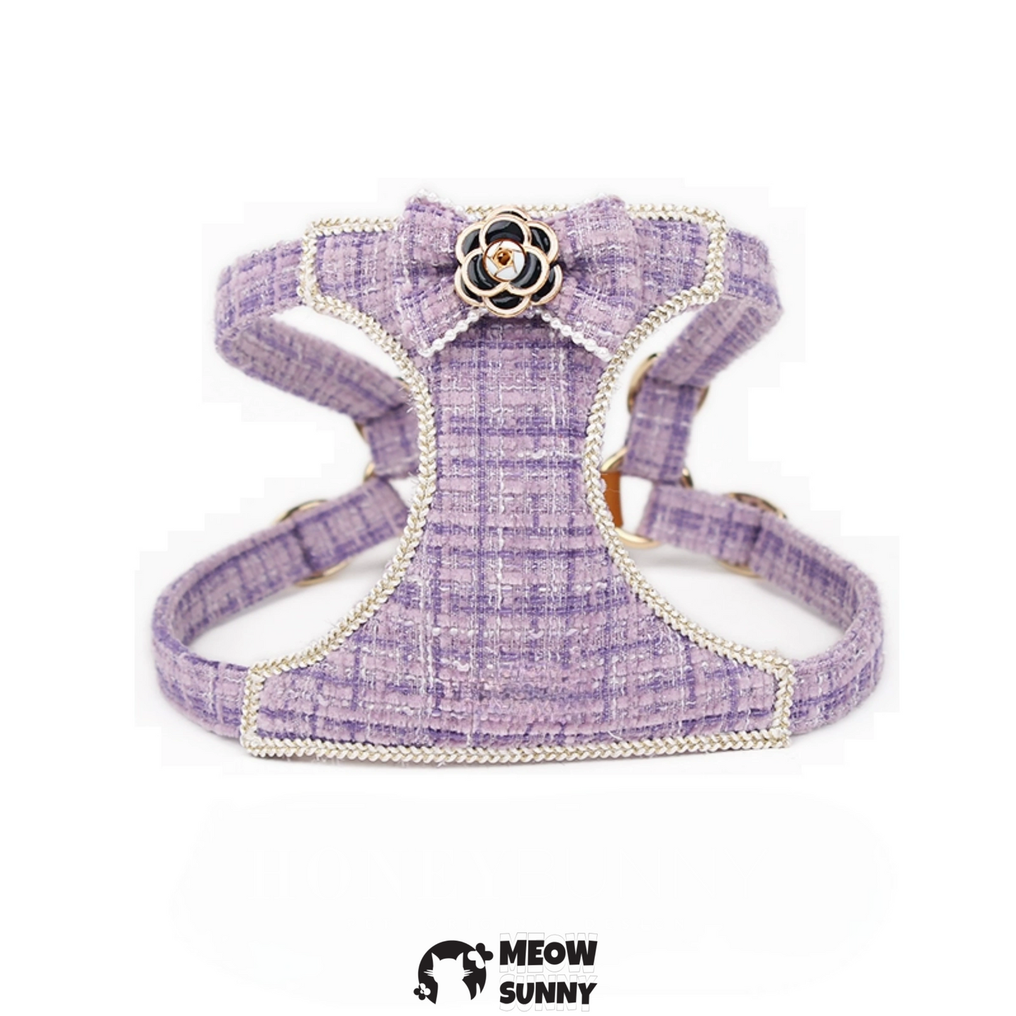 Small Dog Fashion Beads Harness and Leash Set
