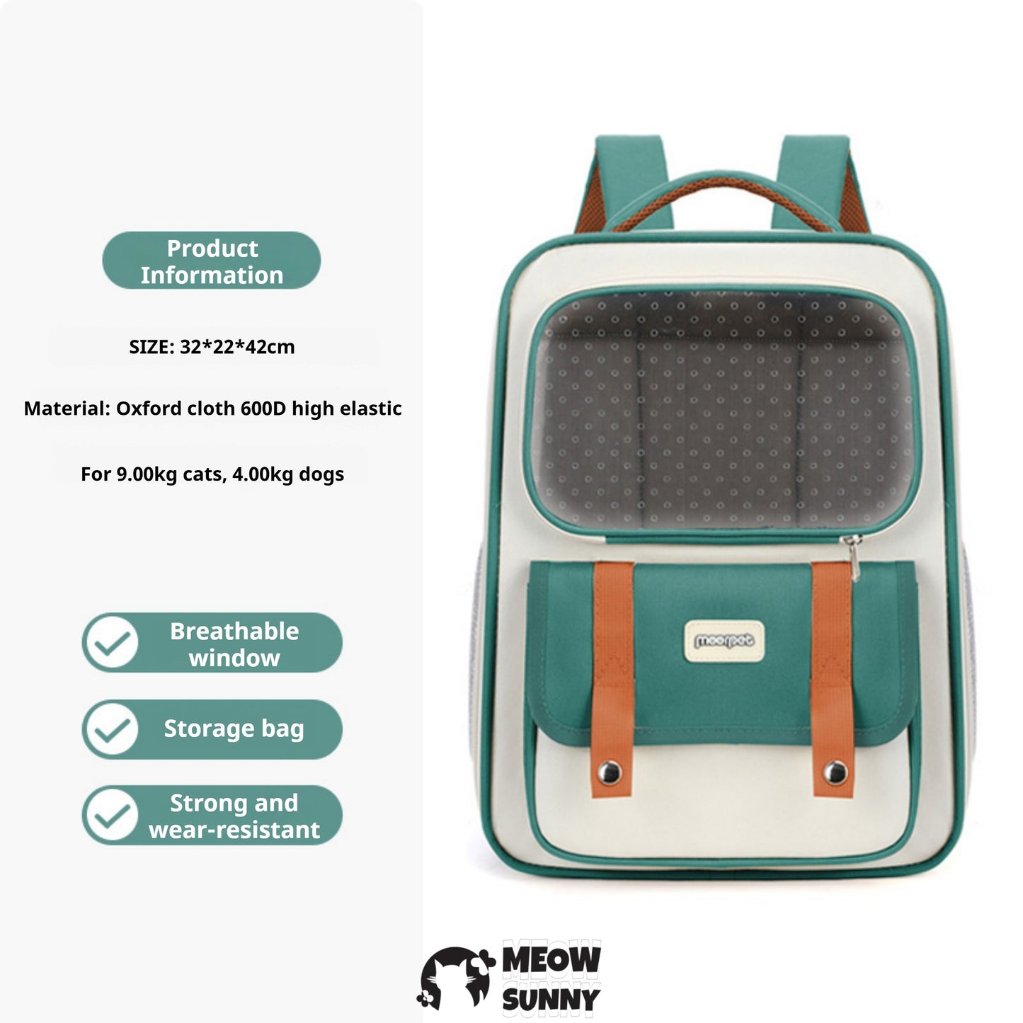 Deluxe Backpack Dog & Cat Carrier