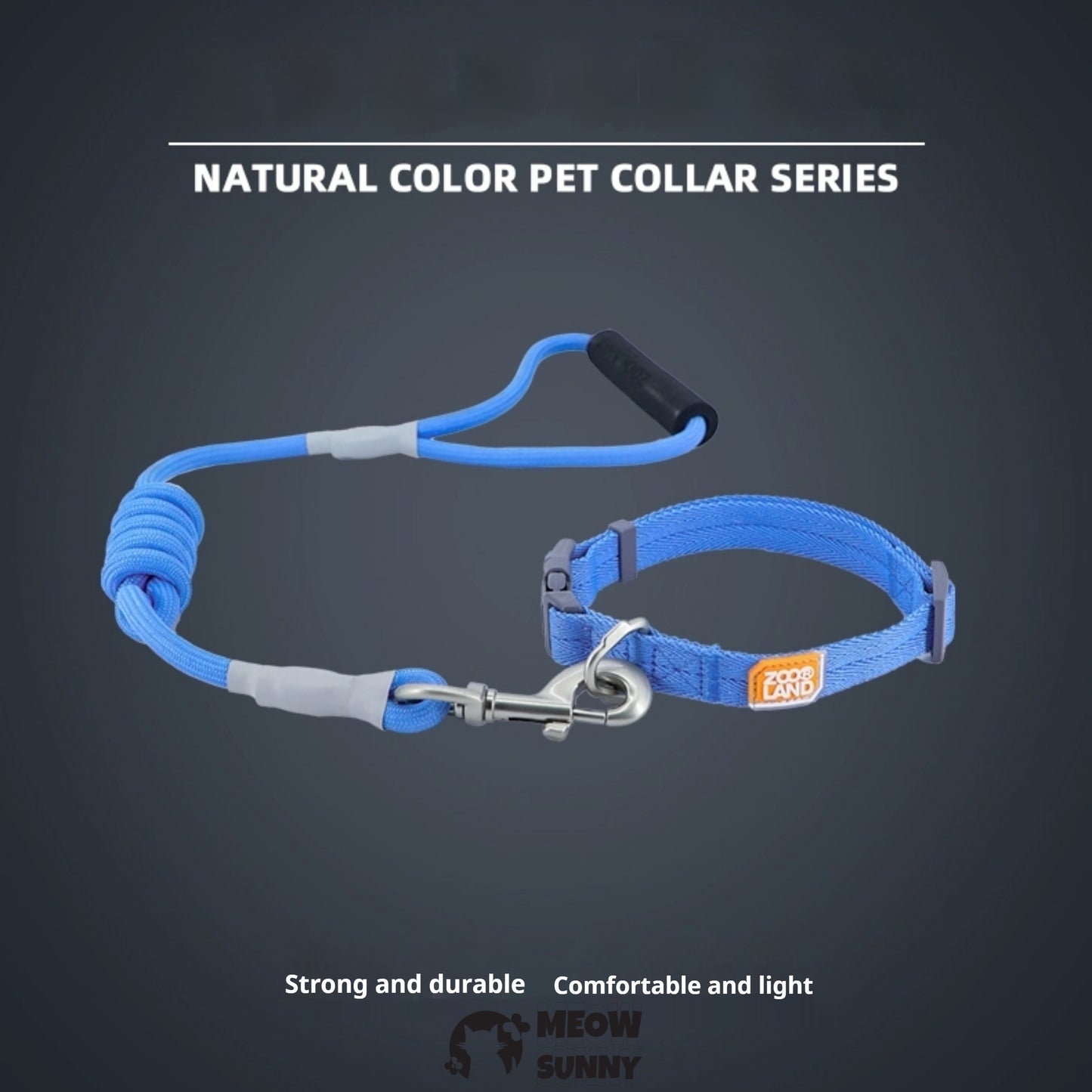 Traction Rope & Collar Set Dog Leash Dog Walking Rope Collar