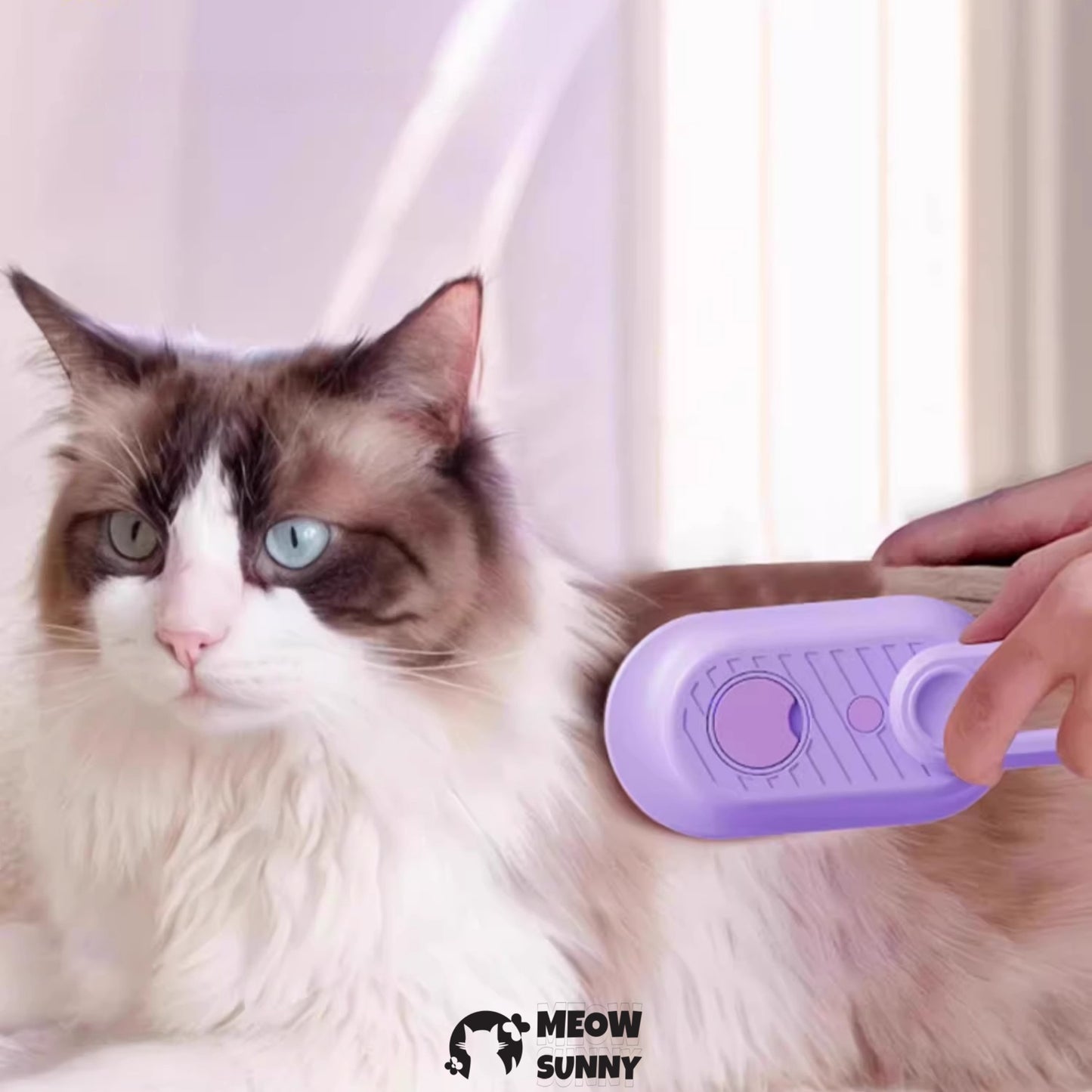 Cat Steam Brush for Cats and Dogs, Anti-Static