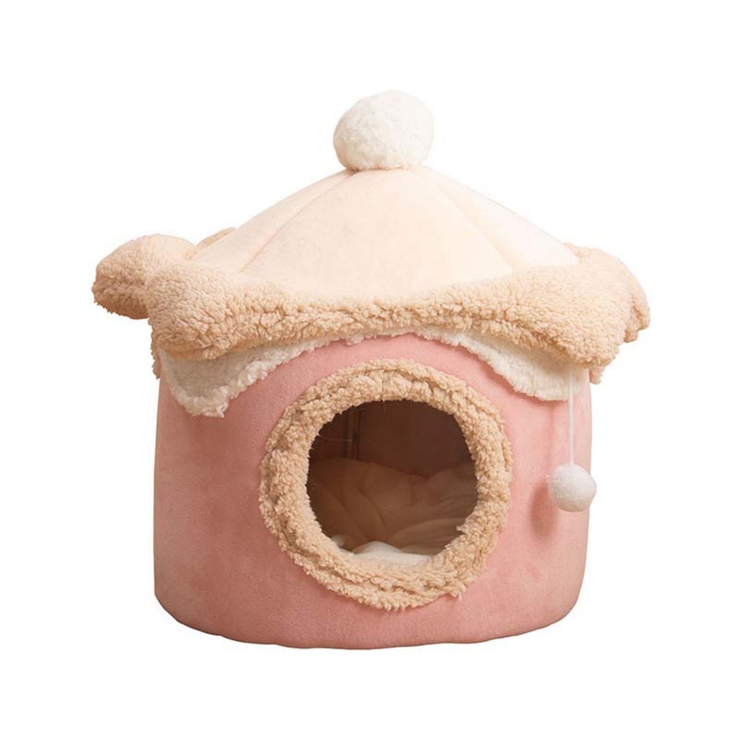 Cat Villa House Pet Cave Covered Indoor Cat &Dog Bed