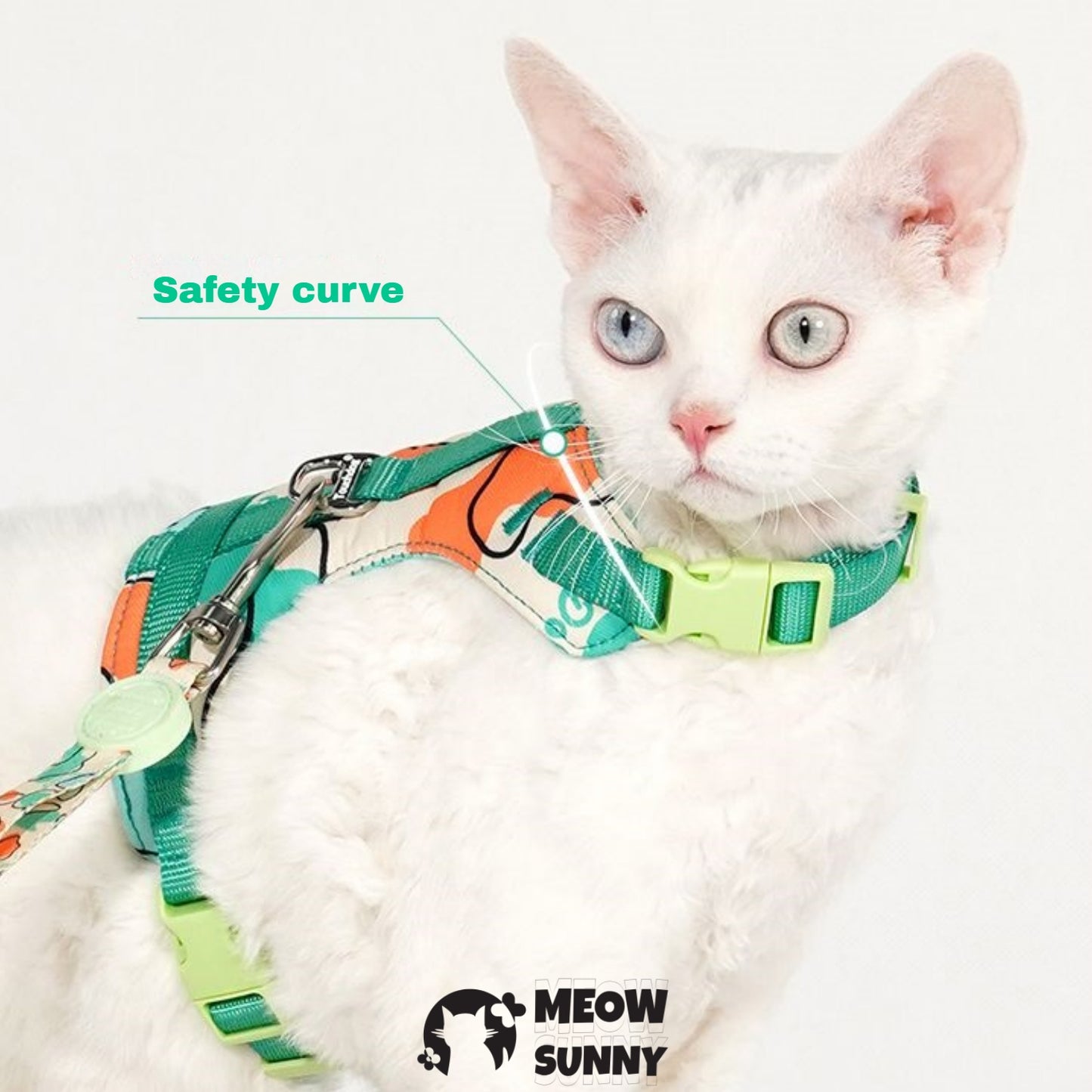 PetSafe Come with Me Kitty Nylon Cat Harness & Bungee Leash