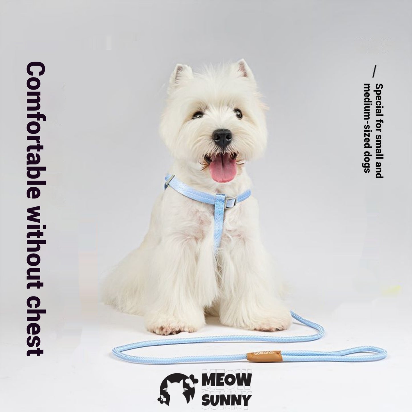 Rope Slip Training Dog Leash, 4-ft long, 1/2-in wide