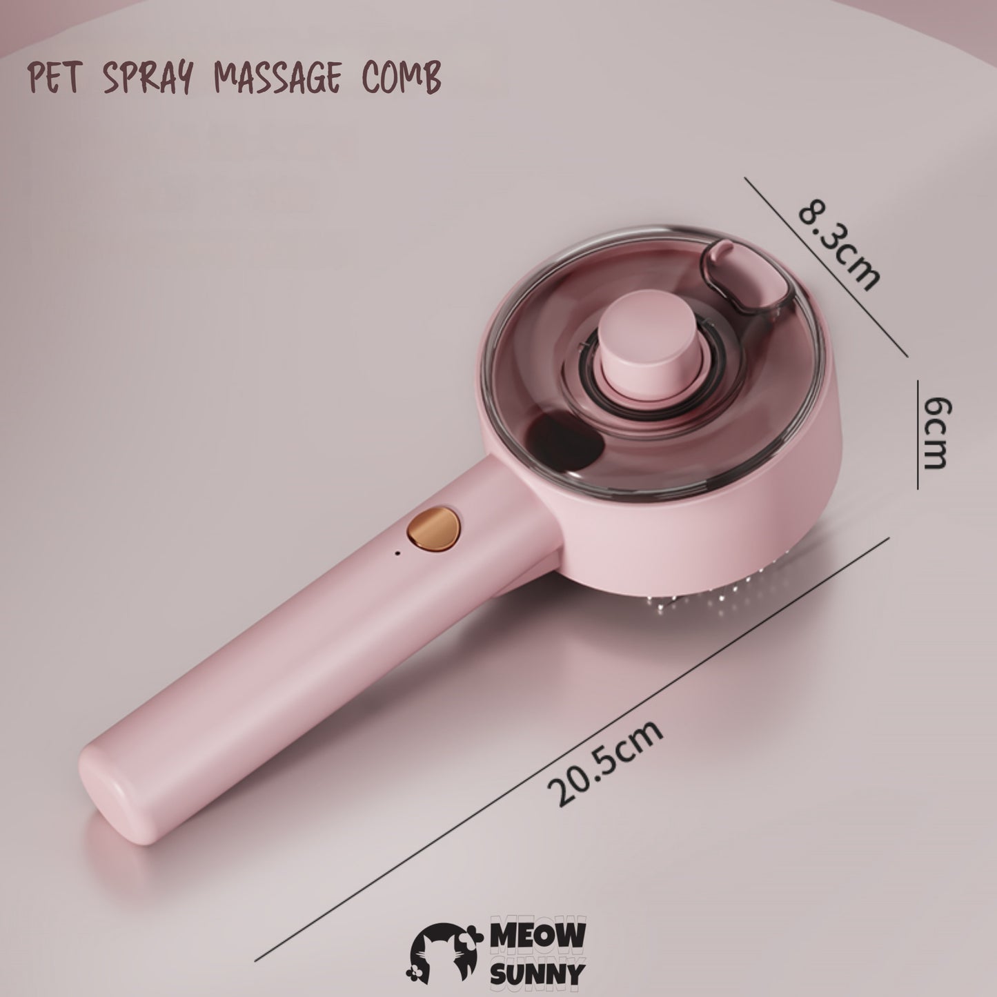 Cleaning Steamy Pet Brush,Anti-Static
