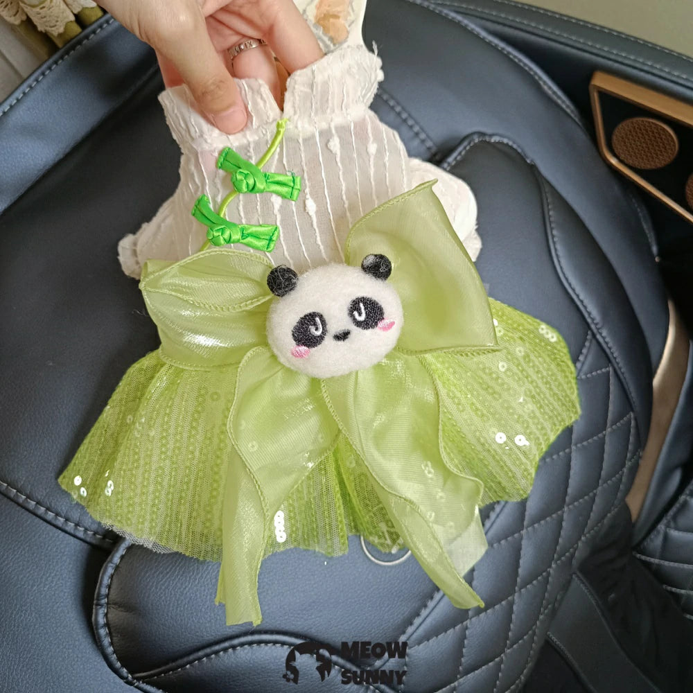 Panda Tuanzi Pet Clothes Dog Skirt Teddy Bichon Summer Princess Skirt
