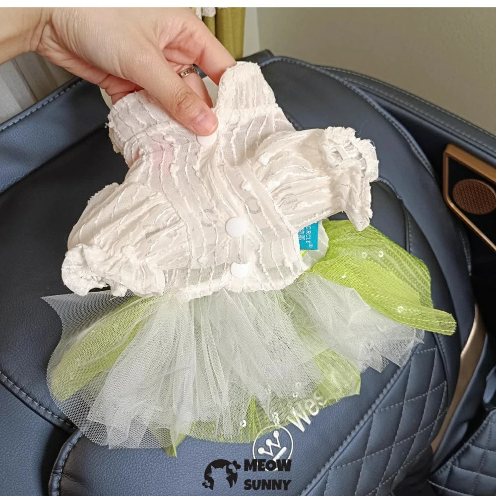 Panda Tuanzi Pet Clothes Dog Skirt Teddy Bichon Summer Princess Skirt