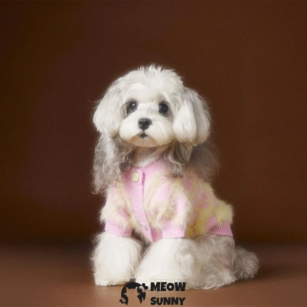 Pet Clothes Autumn and Winter Puppy Cardigan Sweater Jacket