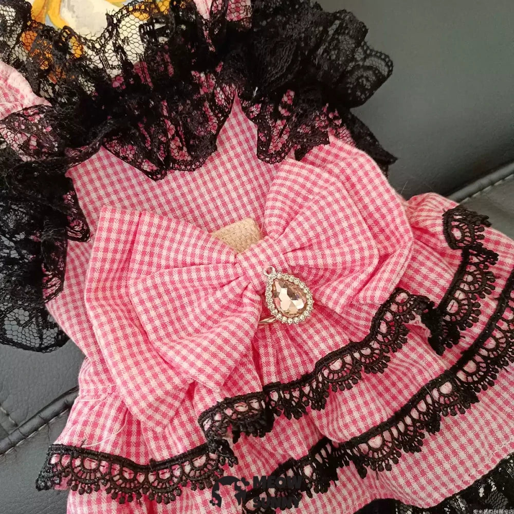 Pet Clothes Dog Suspender Wedding Princess Dress