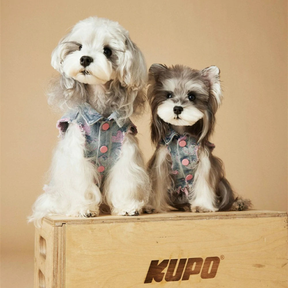 Pet Clothes Puppy Sleeveless Denim Vest