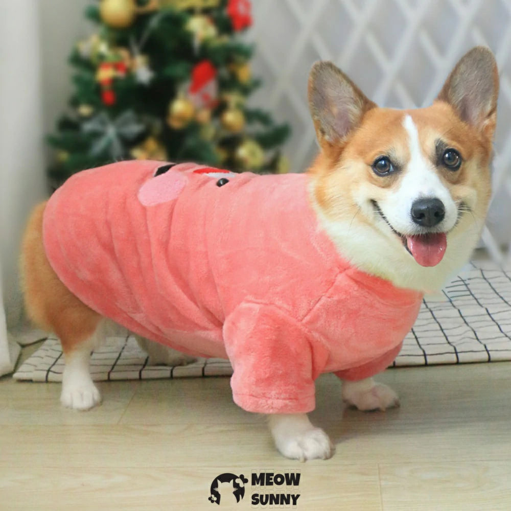 Pet dog clothes cute smiley face cotton coat winter vest