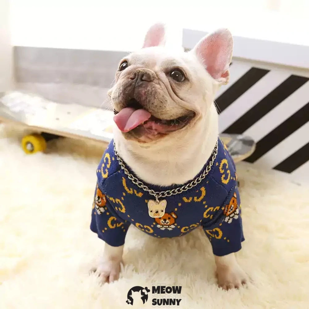 Pet fashion sweater Teddy Bichon Schnauzer French Bulldog small dog
