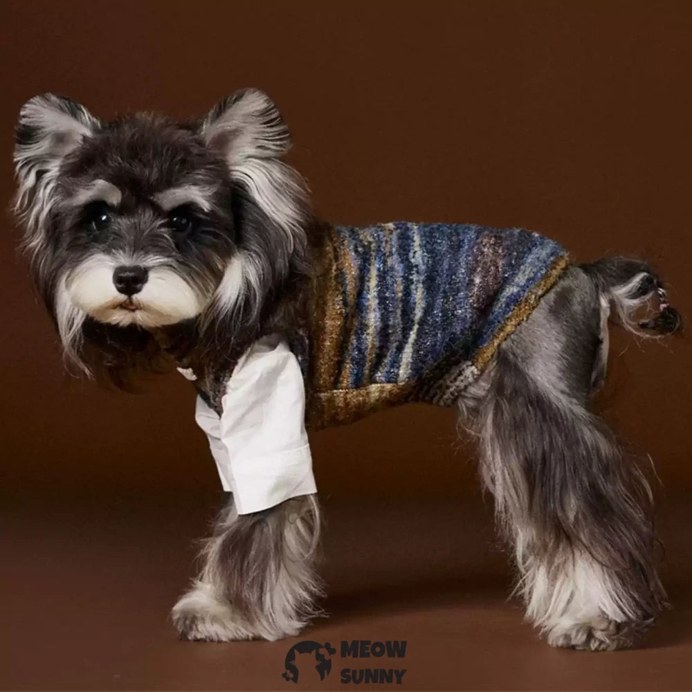 Puppy Clothes Sleeveless Sweater Vest