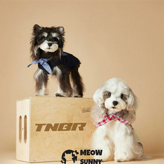 Puppy Clothes Thin Navy Collar Vest