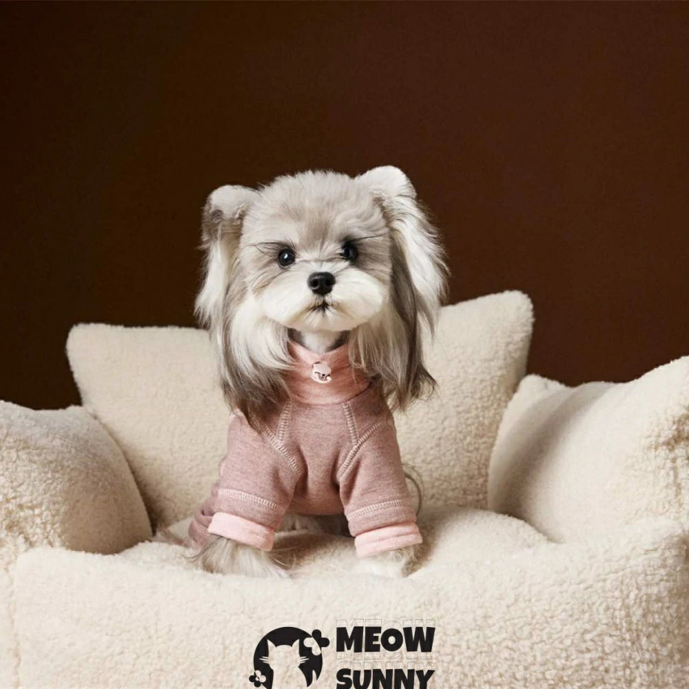 Puppy clothes four-legged clothes with a base shirt underneath