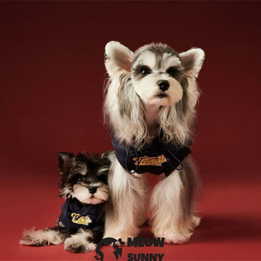 Puppy clothes sleeveless hoodie plus fleece sweatshirt trendy