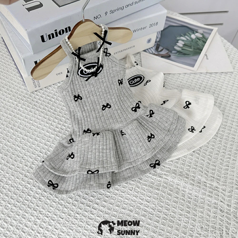 Pure cotton suspenders summer knitted stretch cat clothes