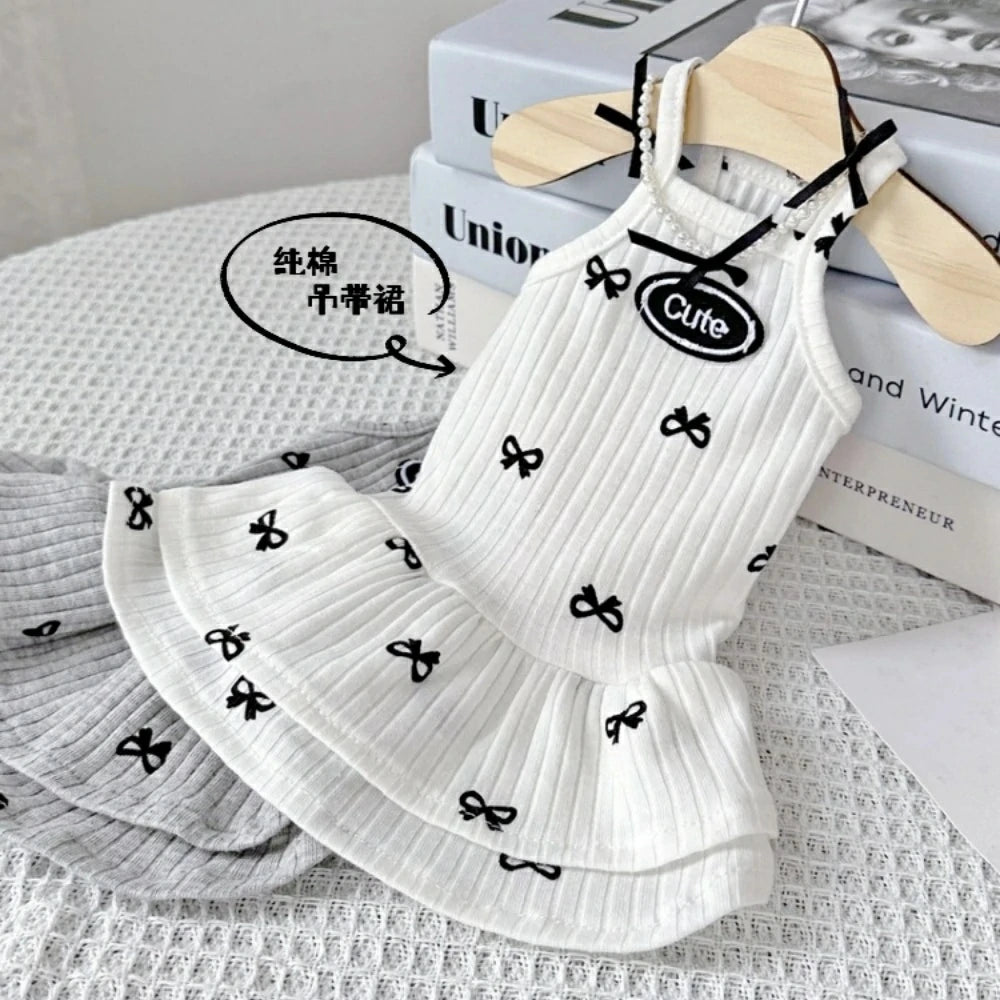 Pure cotton suspenders summer knitted stretch cat clothes
