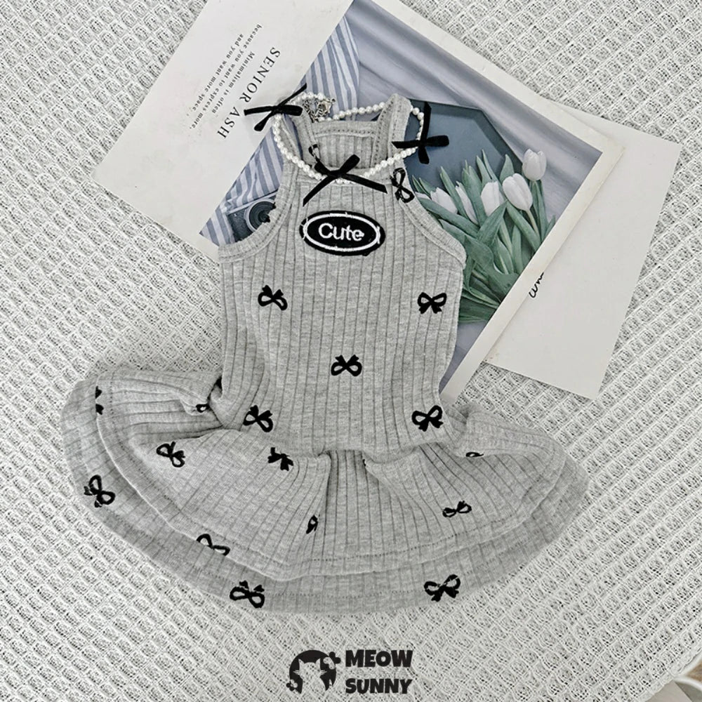 Pure cotton suspenders summer knitted stretch cat clothes