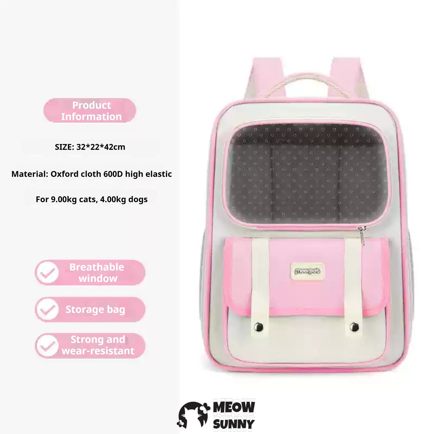 Deluxe Backpack Dog & Cat Carrier