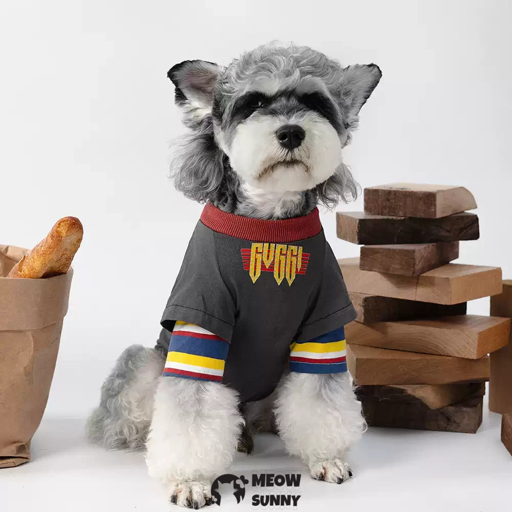 Retro popular summer thin comfortable fashion pet stitching long sleeve