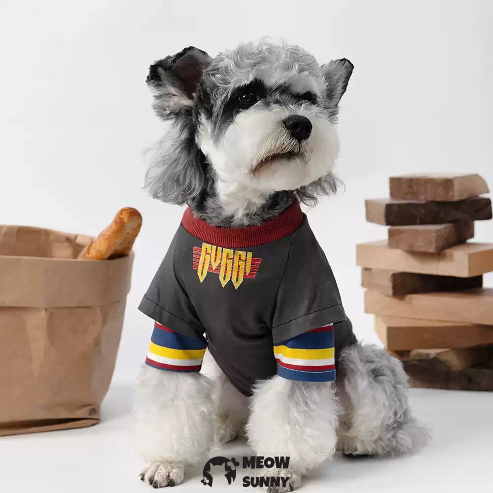 Retro popular summer thin comfortable fashion pet stitching long sleeve