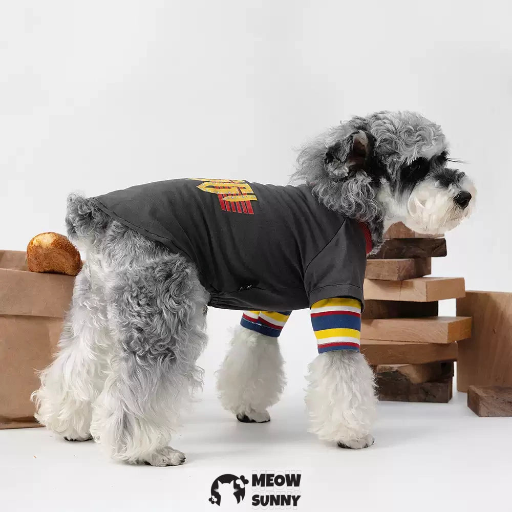 Retro popular summer thin comfortable fashion pet stitching long sleeve