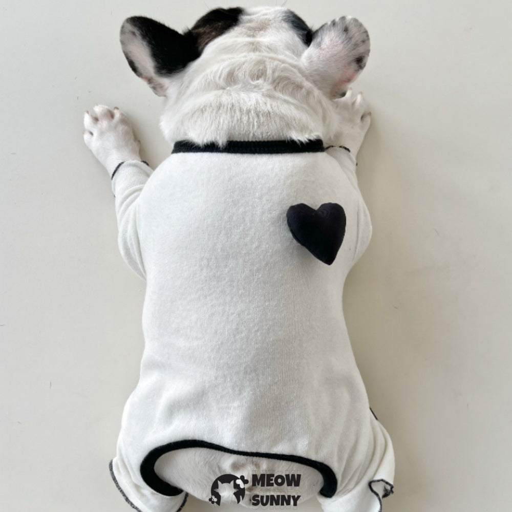 Cozy Pet Jammies Breathable Solid Color Jumpsuit for Small Dogs
