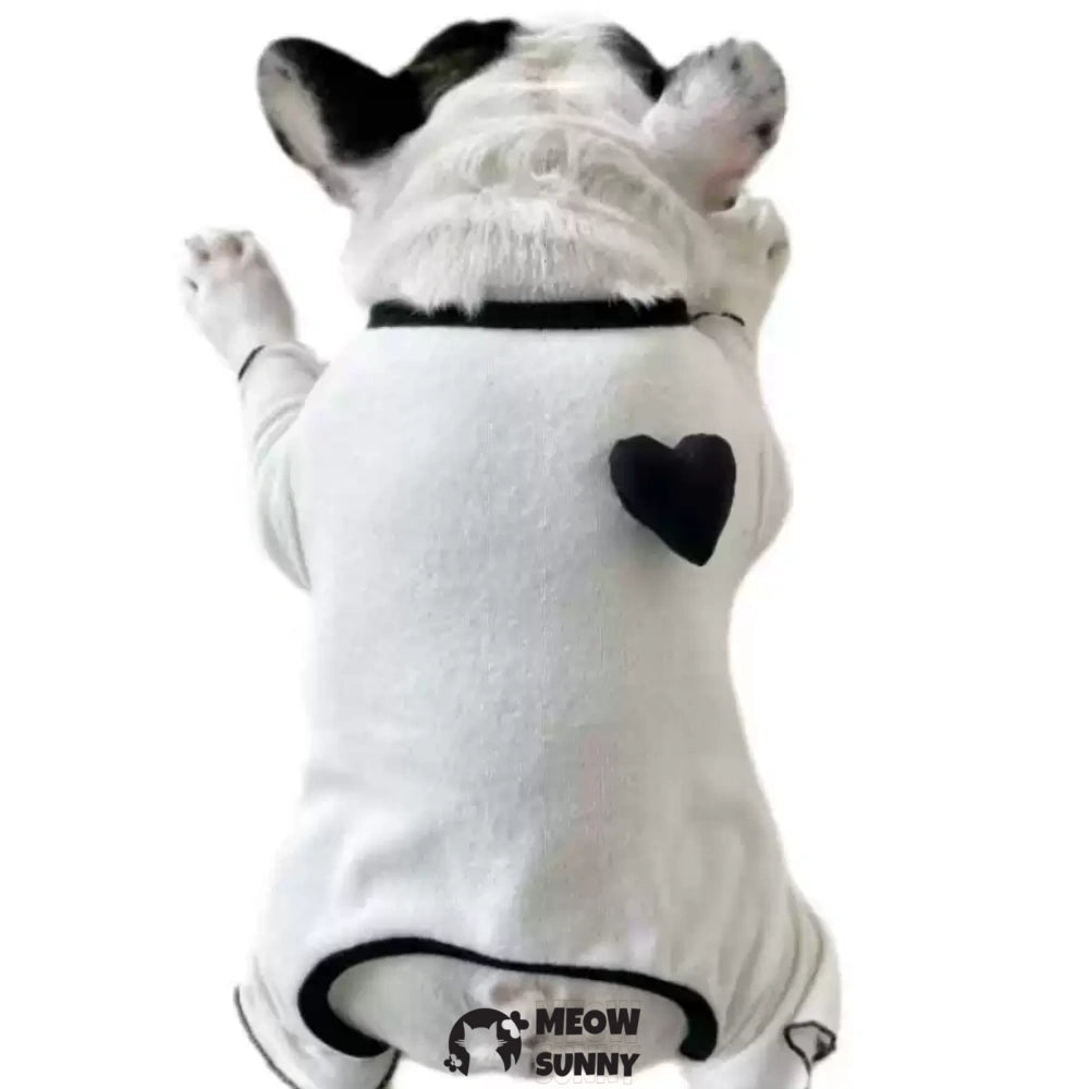 Cozy Pet Jammies Breathable Solid Color Jumpsuit for Small Dogs