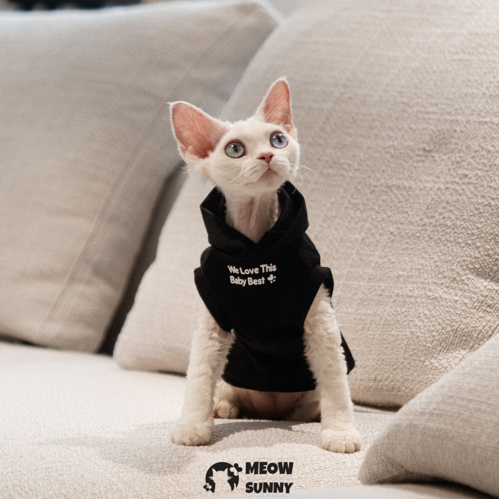 Sphynx Cat Apparel Kitty Hoodie Autumn and Winter Hairless Cat Outfits