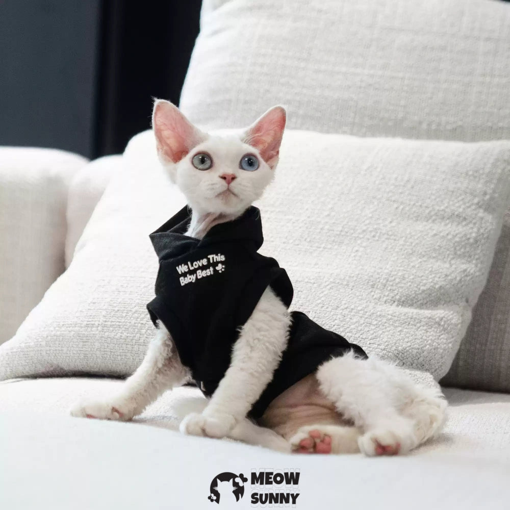 Sphynx Cat Apparel Kitty Hoodie Autumn and Winter Hairless Cat Outfits
