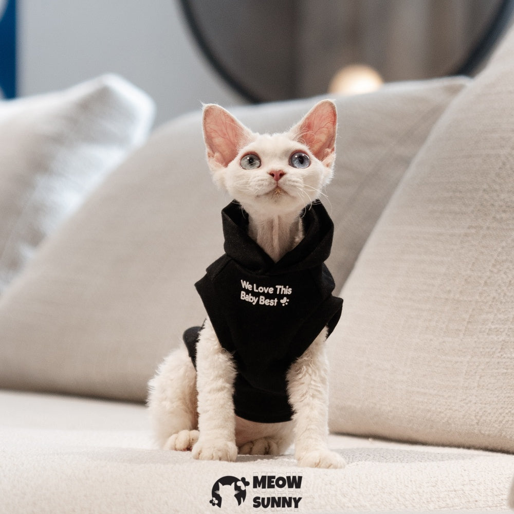 Sphynx Cat Apparel Kitty Hoodie Autumn and Winter Hairless Cat Outfits