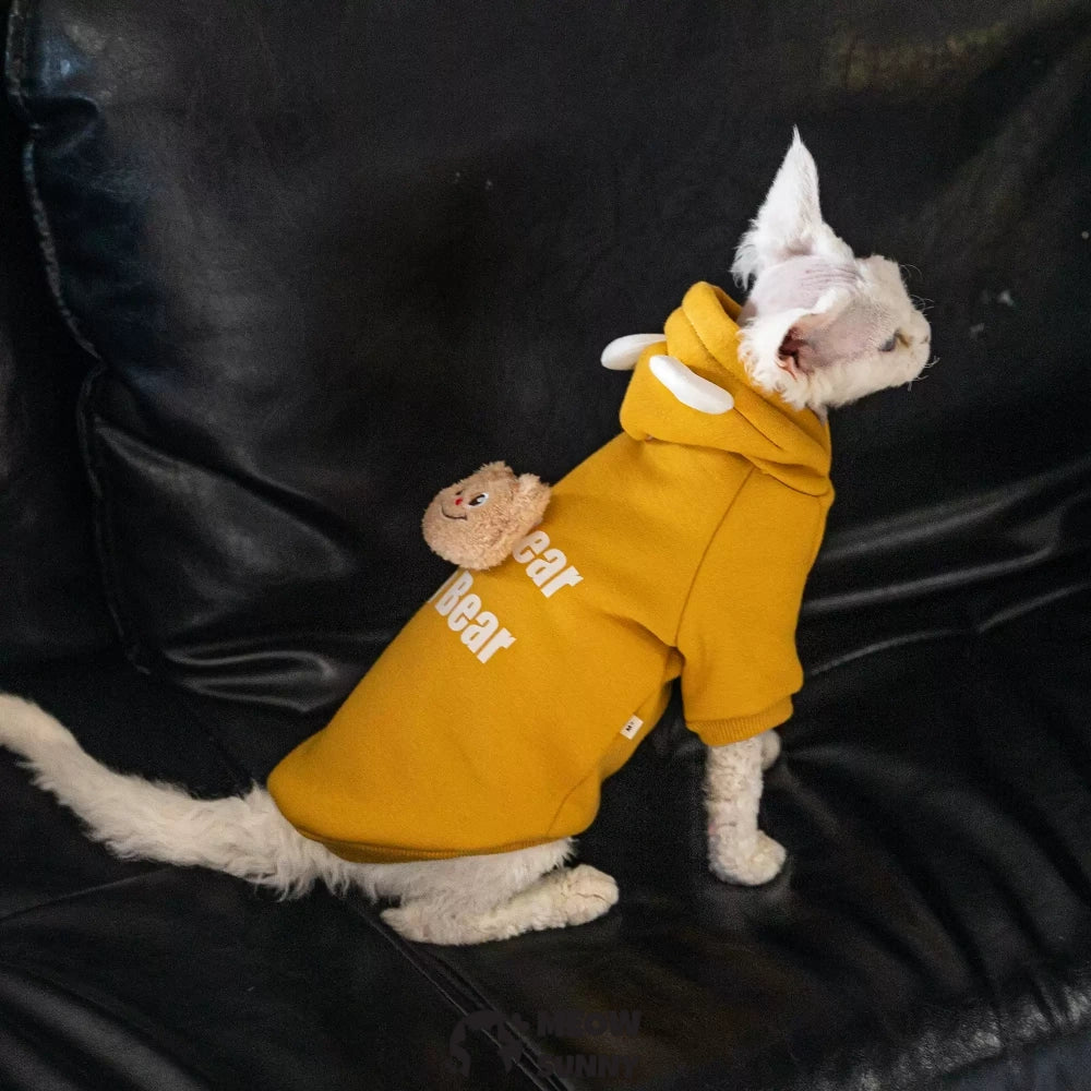 Sphynx Cat Apparel Kitty Hoodie Autumn and Winter Hairless Cat Outfits
