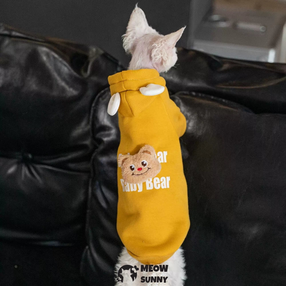 Sphynx Cat Apparel Kitty Hoodie Autumn and Winter Hairless Cat Outfits