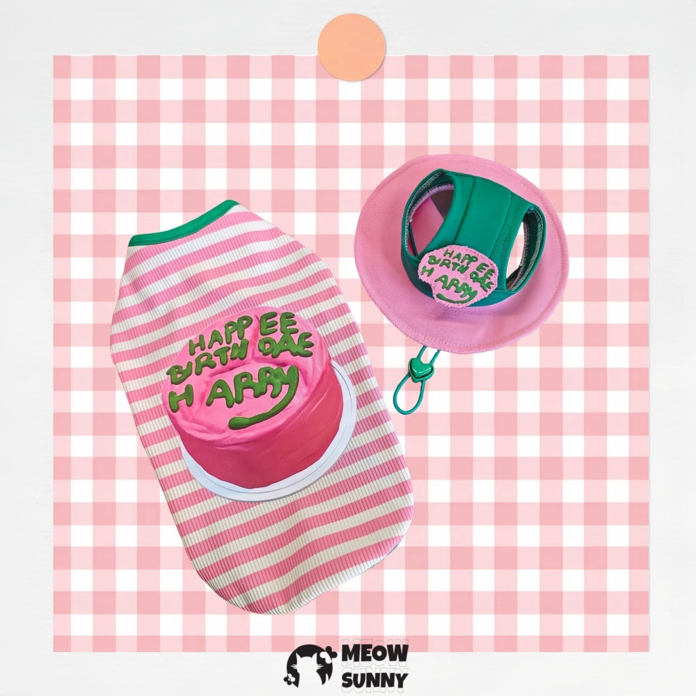 Sphynx Cat Clothes with sun hat - Soft Hairless Shirt With Sleeves