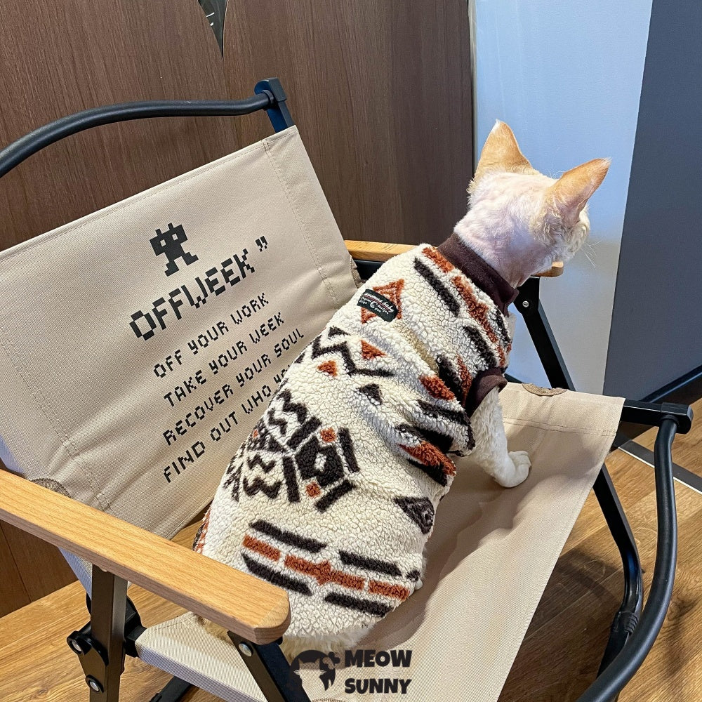 Sphynx Cat Clothes Hairless Cat Vest Elastic Cat Sweater Outfit