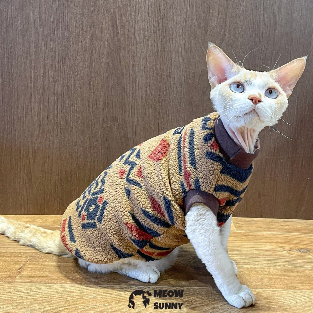 Sphynx Cat Clothes Hairless Cat Vest Elastic Cat Sweater Outfit